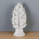 Shades 4 Seasons Chianti Artichoke Glazed Ceramic Ornament WHITE CERAMIC Shades 4 Seasons