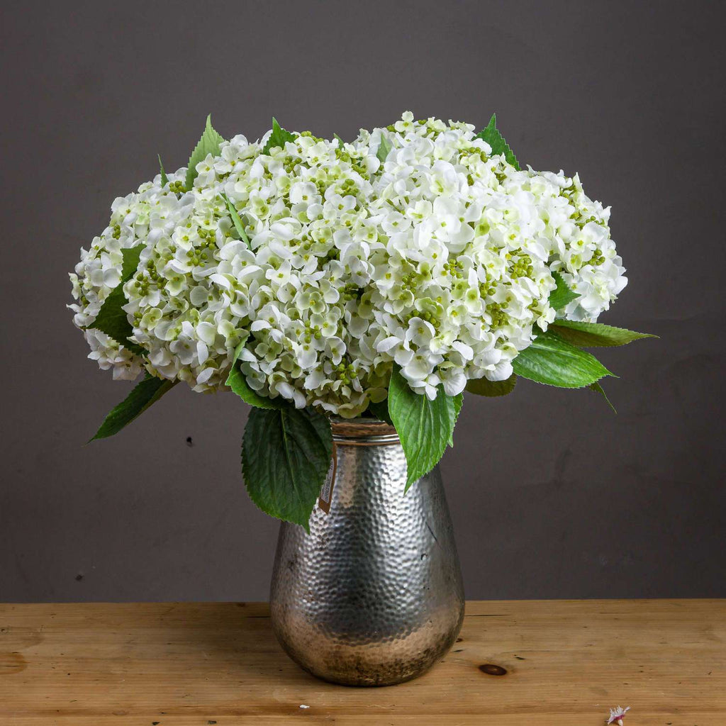 Shades 4 Seasons Lace Cap Hydrangea Artificial Stem WHITE PLASTIC Shades 4 Seasons