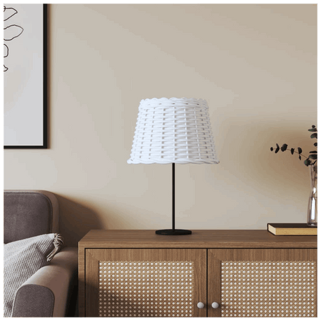 vidaXL White Lamp Shade on a Stylish Table Lamp for Modern Home Decor