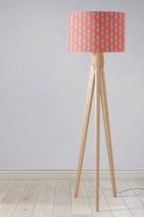 Shadow Bright modern lampshade in pink and blue patterns designed for a stylish lamp