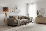 Stylish Shadow Bright lampshade in a modern living room with chic decor and natural light