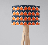 Shadow Bright Lampshade with Orange and Navy Pattern for Stylish Home Decor