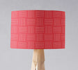 Shadow Bright Red Patterned Lampshade with Modern Design for Stylish Lighting