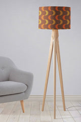 Stylish lampshade by Shadow Bright in vibrant geometric design for modern home decor