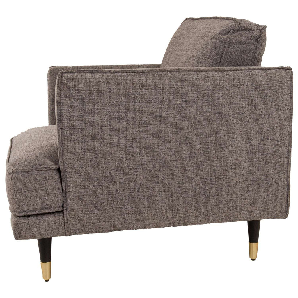 Shades 4 Seasons Large Arm Chair in Modern Grey Fabric Shades 4 Seasons