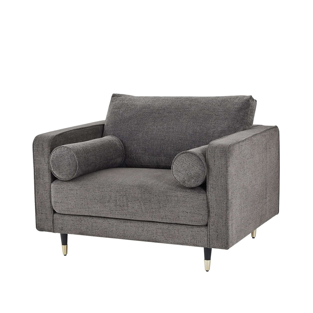 Shades 4 Seasons Large Arm Chair with Modern Comfort GREY FABRIC Shades 4 Seasons