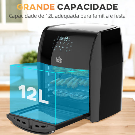 Wise Galleria Air Fryer with 12L capacity, perfect for family meals and gatherings