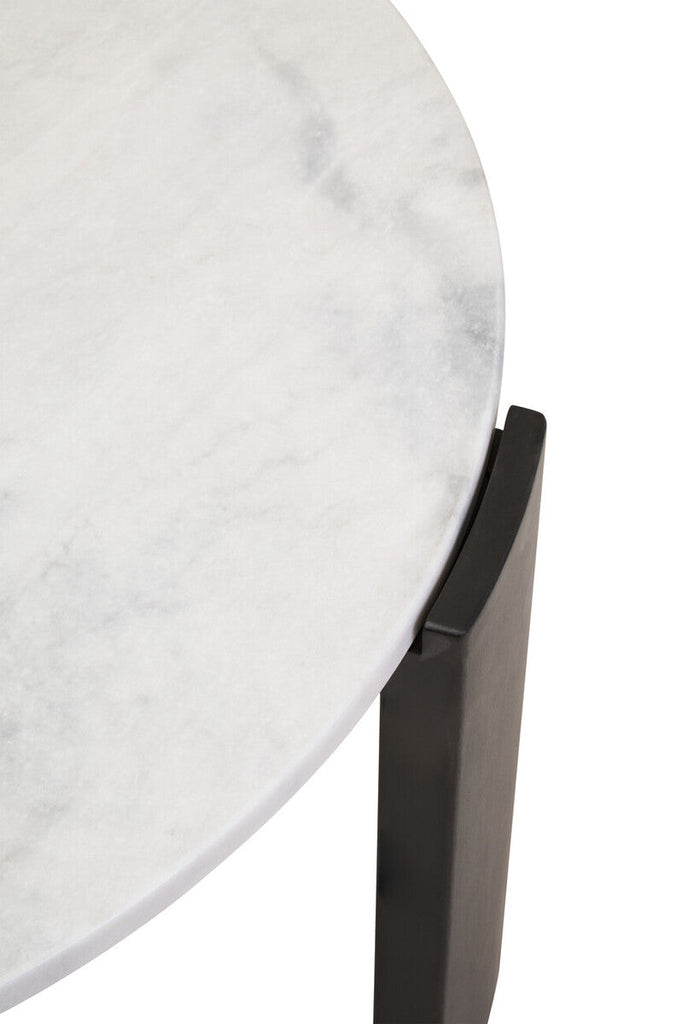 Palermo Round White Marble Top Large Coffee Table Orsina