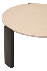 Palermo Round Cream Marble Top Large Coffee Table Orsina