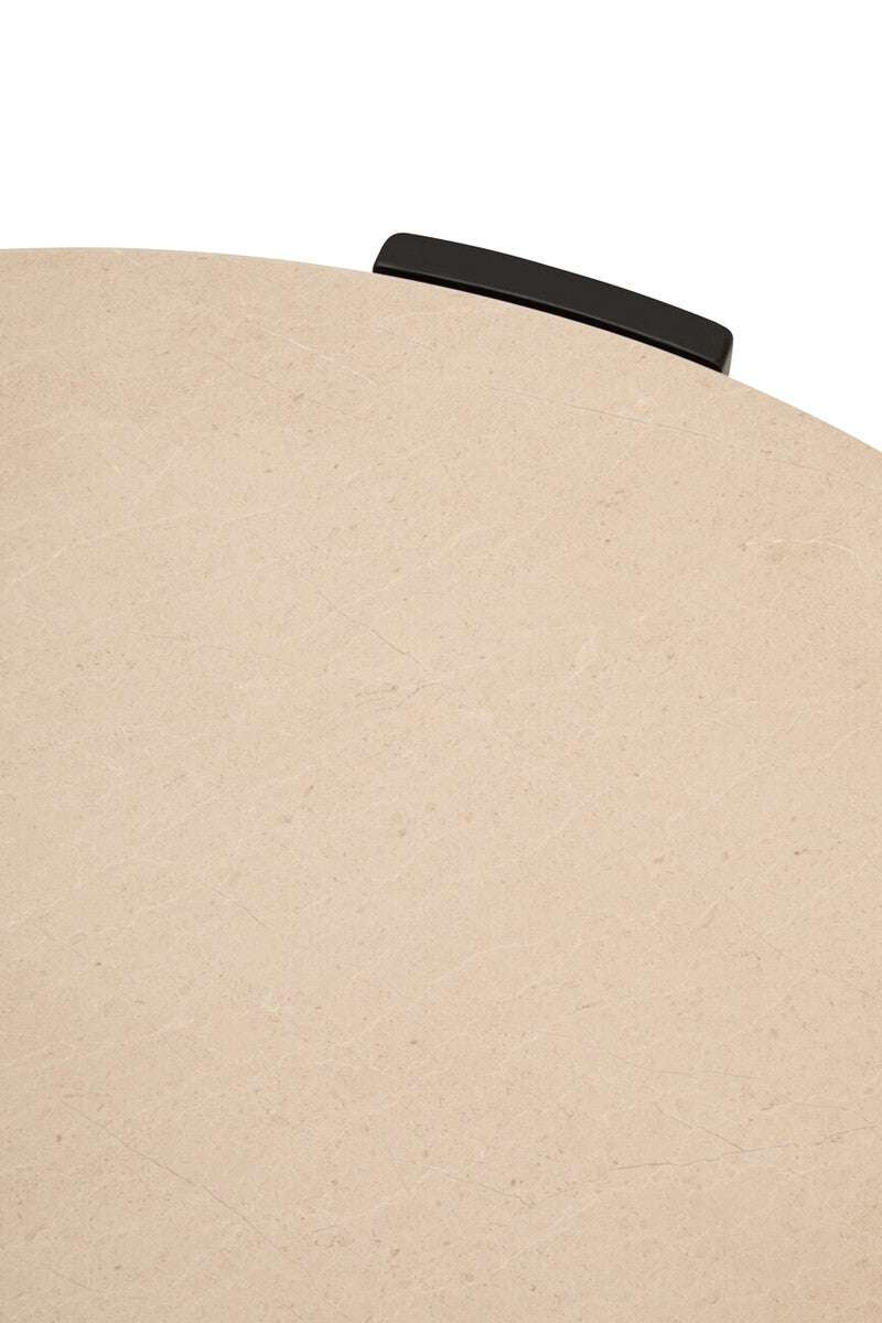 Palermo Round Cream Marble Top Large Coffee Table Orsina