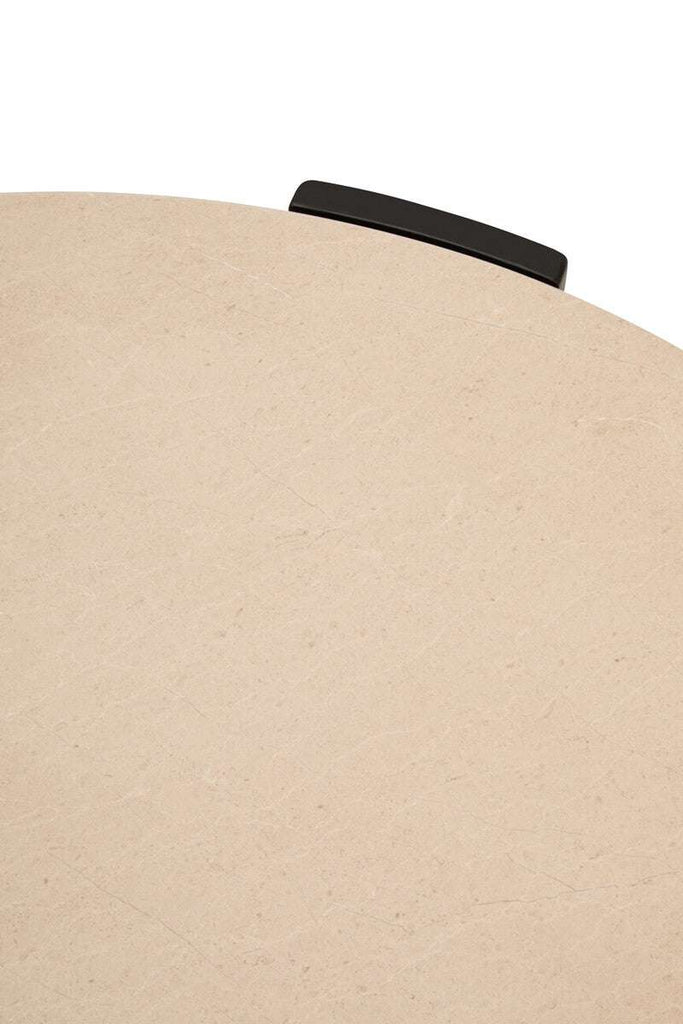 Palermo Round Cream Marble Top Large Coffee Table Orsina