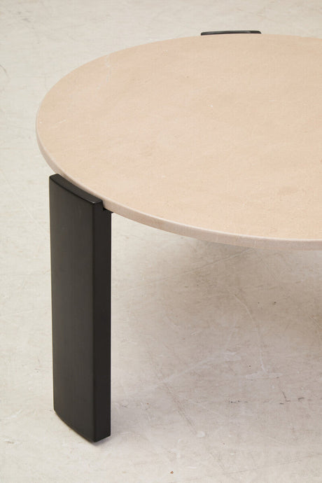 Palermo Round Cream Marble Top Large Coffee Table Orsina