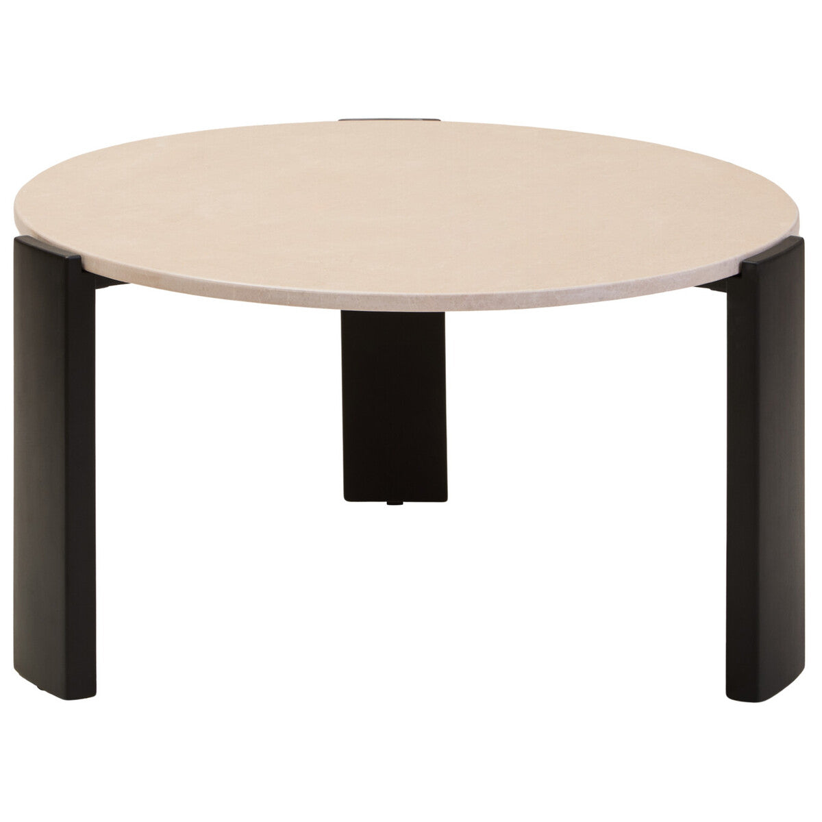 Palermo Round Cream Marble Top Large Coffee Table Orsina