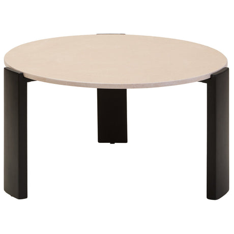 Palermo Round Cream Marble Top Large Coffee Table Orsina