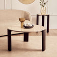 Palermo Round Cream Marble Top Large Coffee Table Orsina
