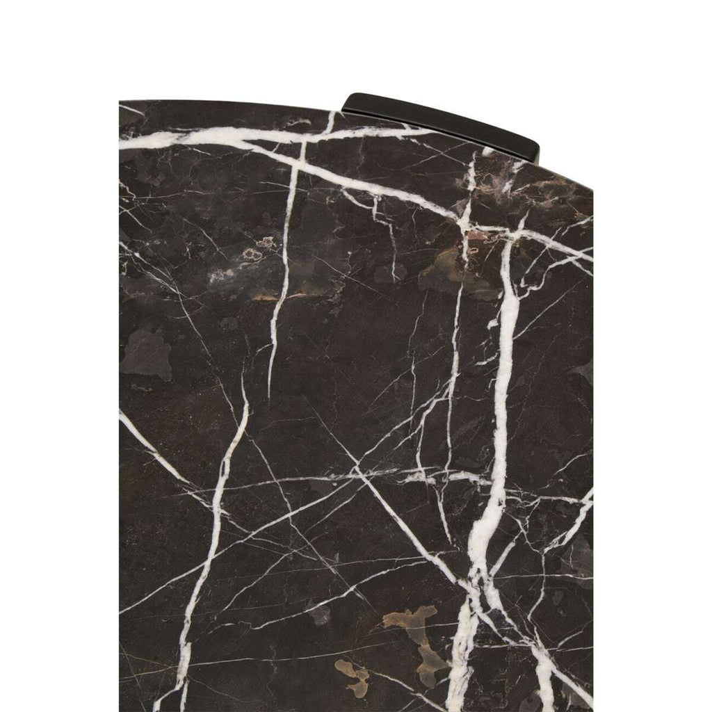 Palermo Round Black Marble Top Large Coffee Table Orsina