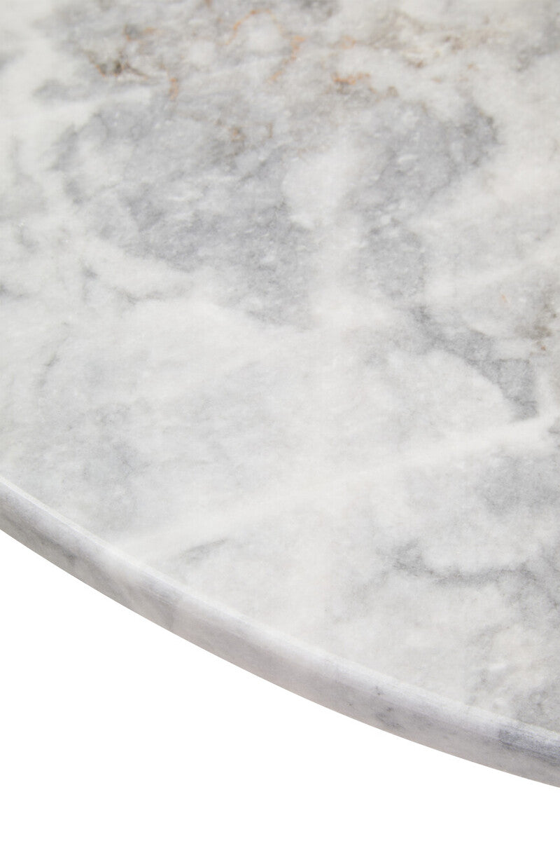 Palermo Round White Marble Top Large Coffee Table Orsina
