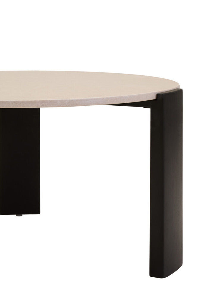 Palermo Round Cream Marble Top Large Coffee Table Orsina