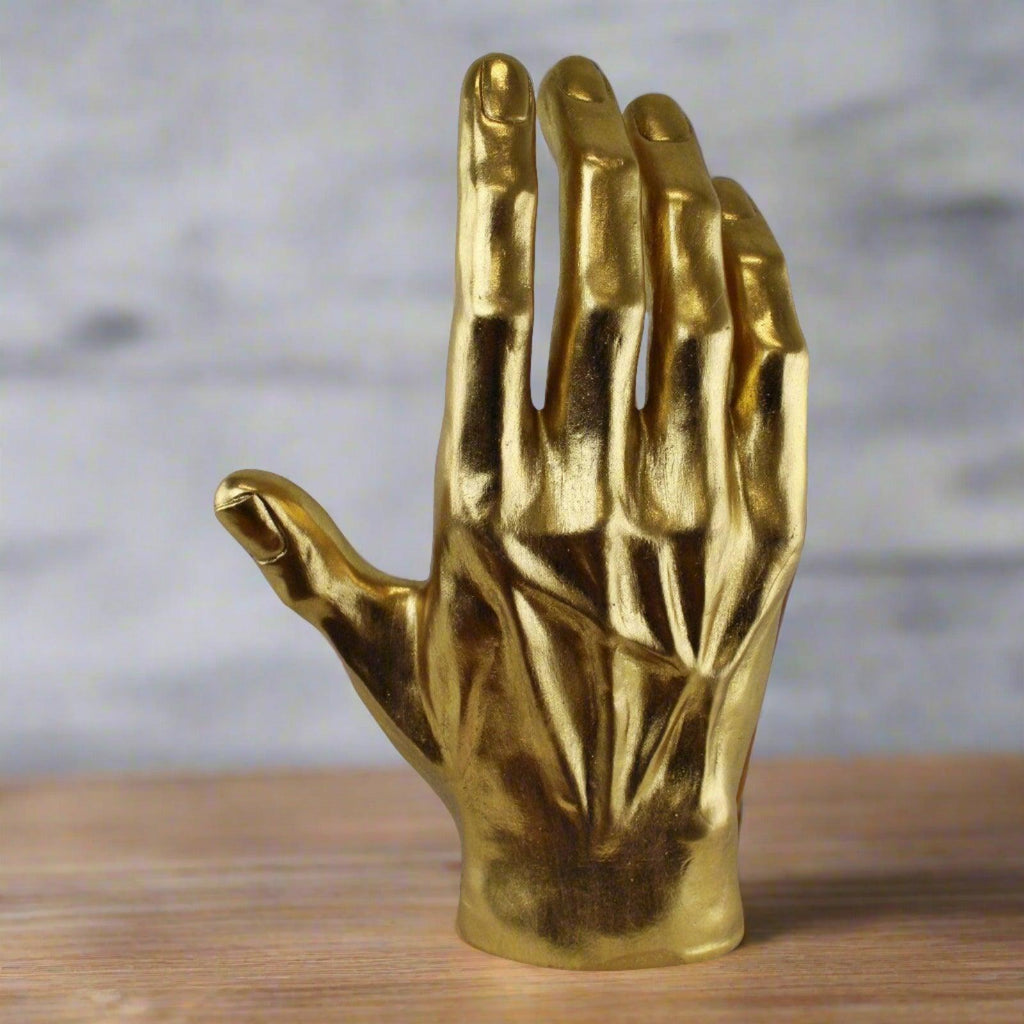 Large Gold Decorative Hand Ornament Geko Products