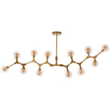 Abira 12 Arm Gold Finish Pendant Light Orsina