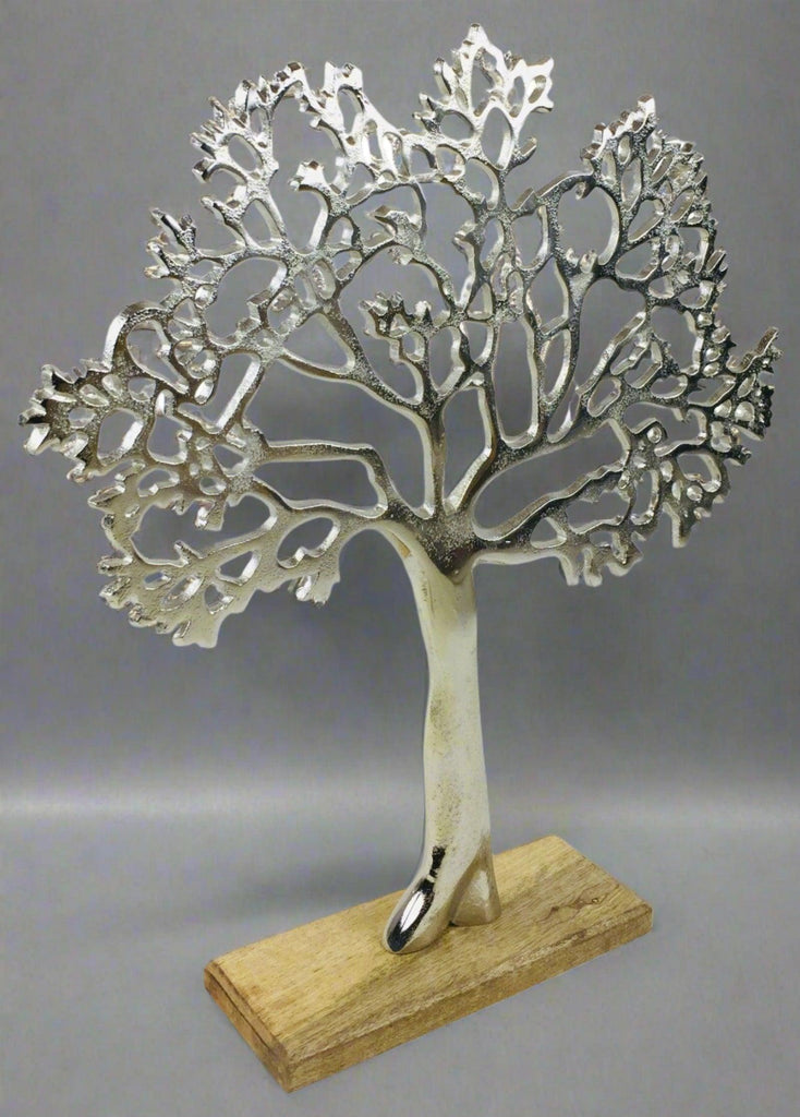 Large Silver Tree Ornament 42cm Geko Products