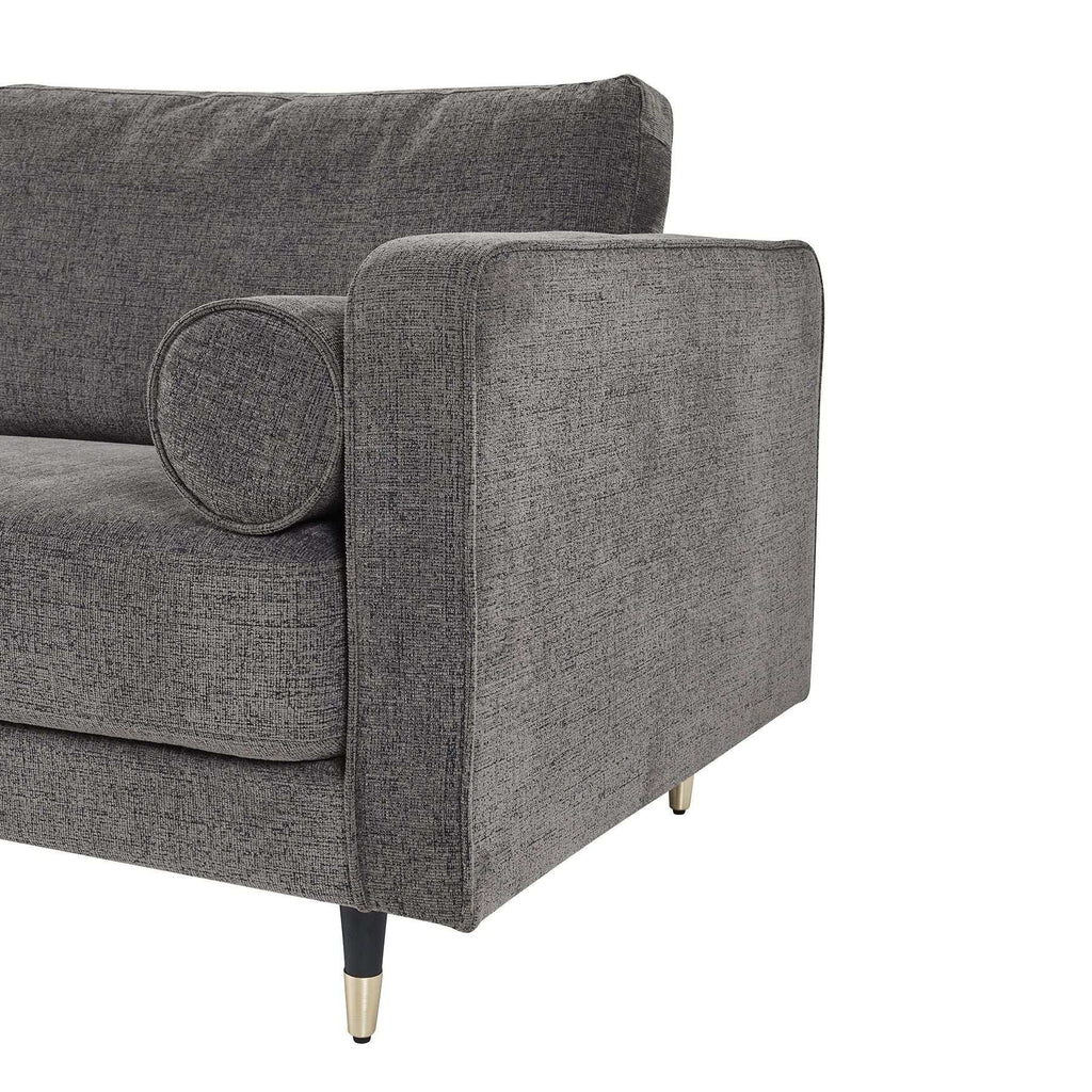 Shades 4 Seasons Large Sofa with Modern Grey Fabric Shades 4 Seasons