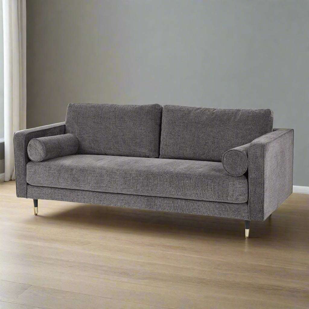 Shades 4 Seasons Large Sofa with Modern Grey Fabric GREY FABRIC Shades 4 Seasons