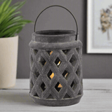 Shades 4 Seasons Amalfi Grey Large Lattice Lantern Shades 4 Seasons