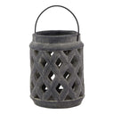 Shades 4 Seasons Amalfi Grey Large Lattice Lantern GREY CERAMIC Shades 4 Seasons