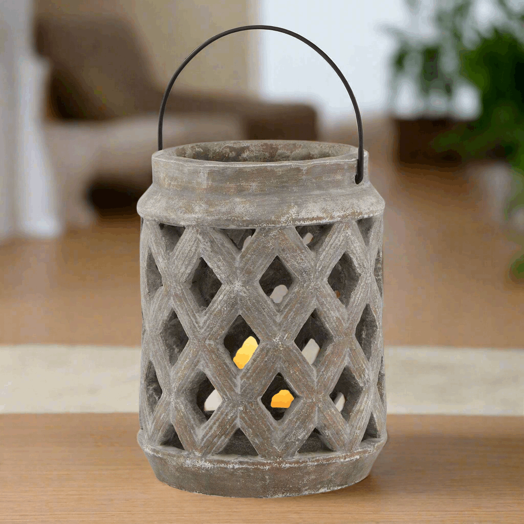 Shades 4 Seasons Siena Brown Large Lattice Lantern Shades 4 Seasons