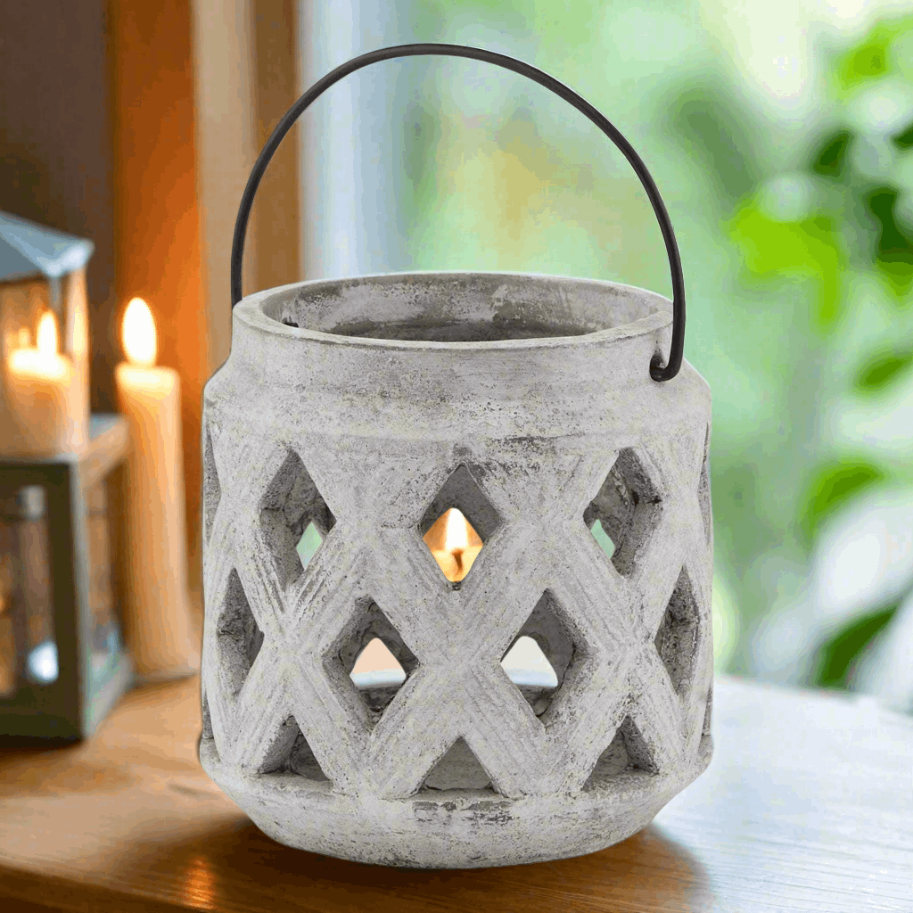 Shades 4 Seasons Athena Stone Lattice Lantern Shades 4 Seasons