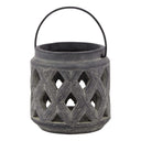 Shades 4 Seasons Amalfi Grey Lattice Lantern GREY CERAMIC Shades 4 Seasons