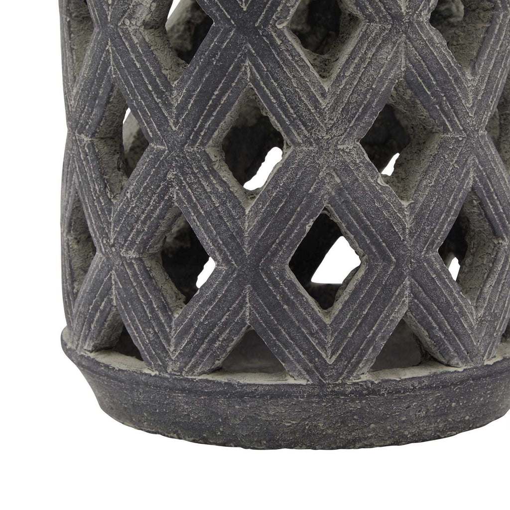 Shades 4 Seasons Amalfi Grey Large Lattice Lantern Shades 4 Seasons