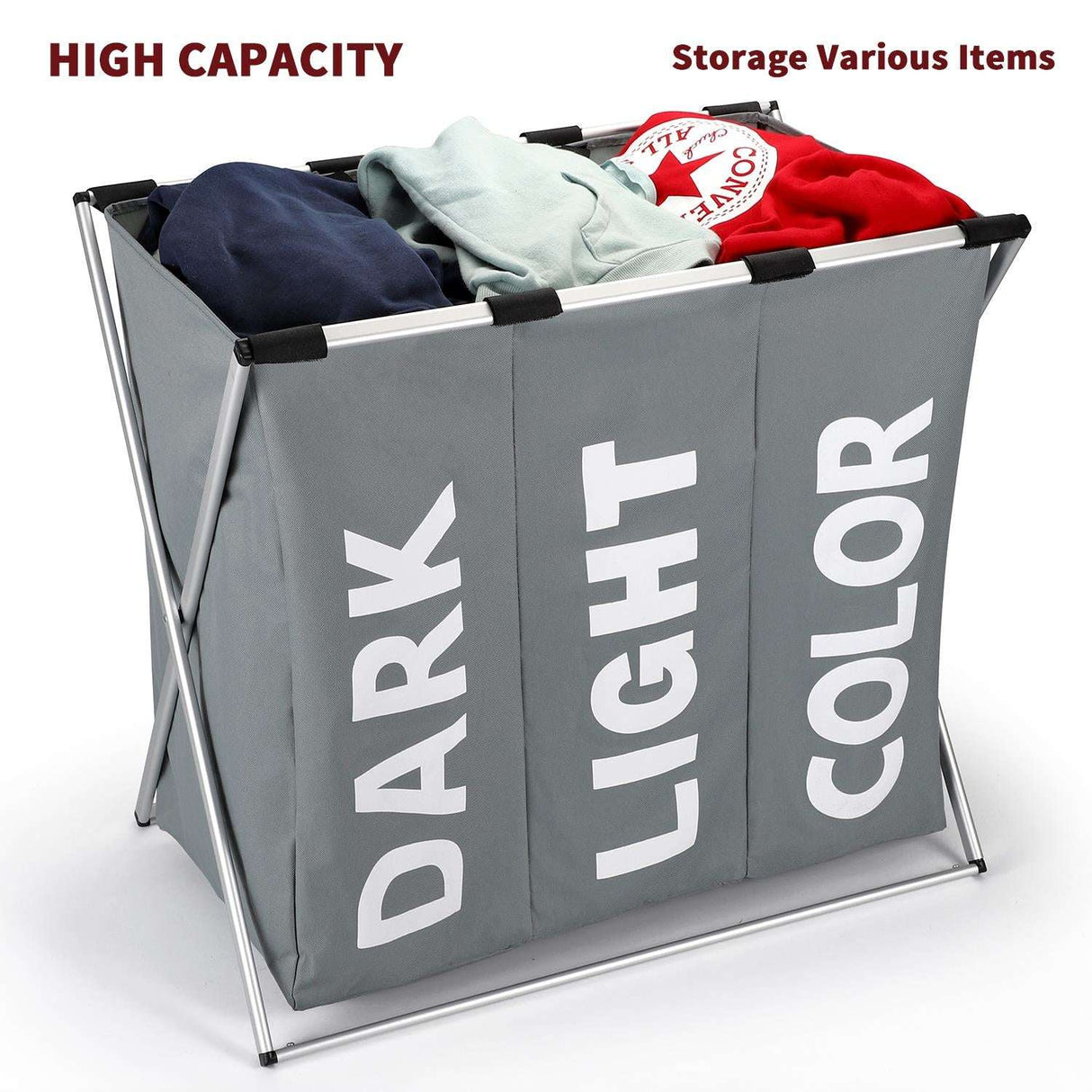 Vinsani X-Shape 3 Section Laundry Sorter Vinsani