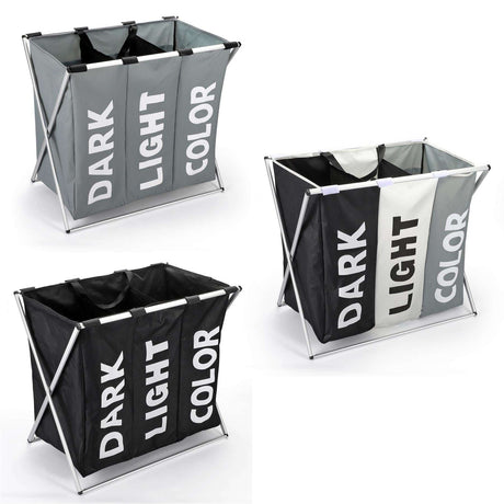 Vinsani X-Shape 3 Section Laundry Sorter Vinsani