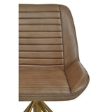 Orsina Leather Chair with a stylish design and ribbed detailing for modern living spaces