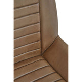 Orsina Leather Chair with a sleek design and ribbed detailing for a stylish accent