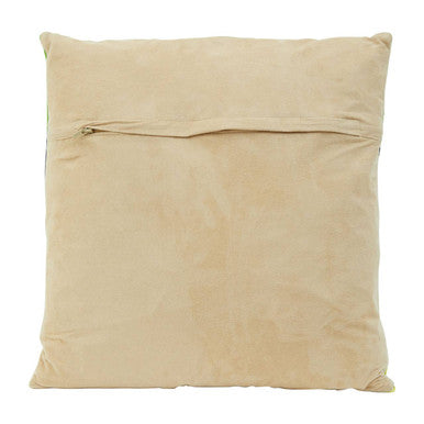 Bosie Safira Botanical Hair on Leather Cushion Orsina
