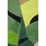 Bosie Safira Botanical Hair on Leather Cushion Orsina
