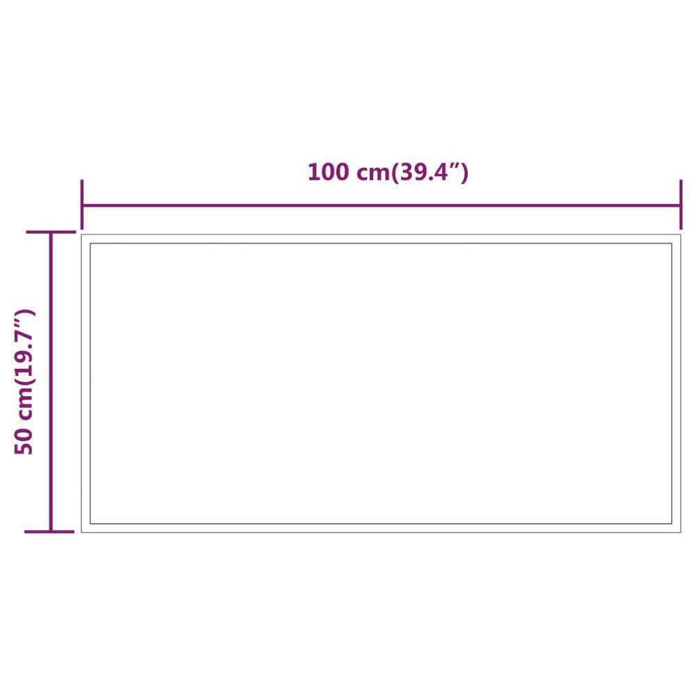 LED Bathroom Mirror 100x50 cm vidaXL