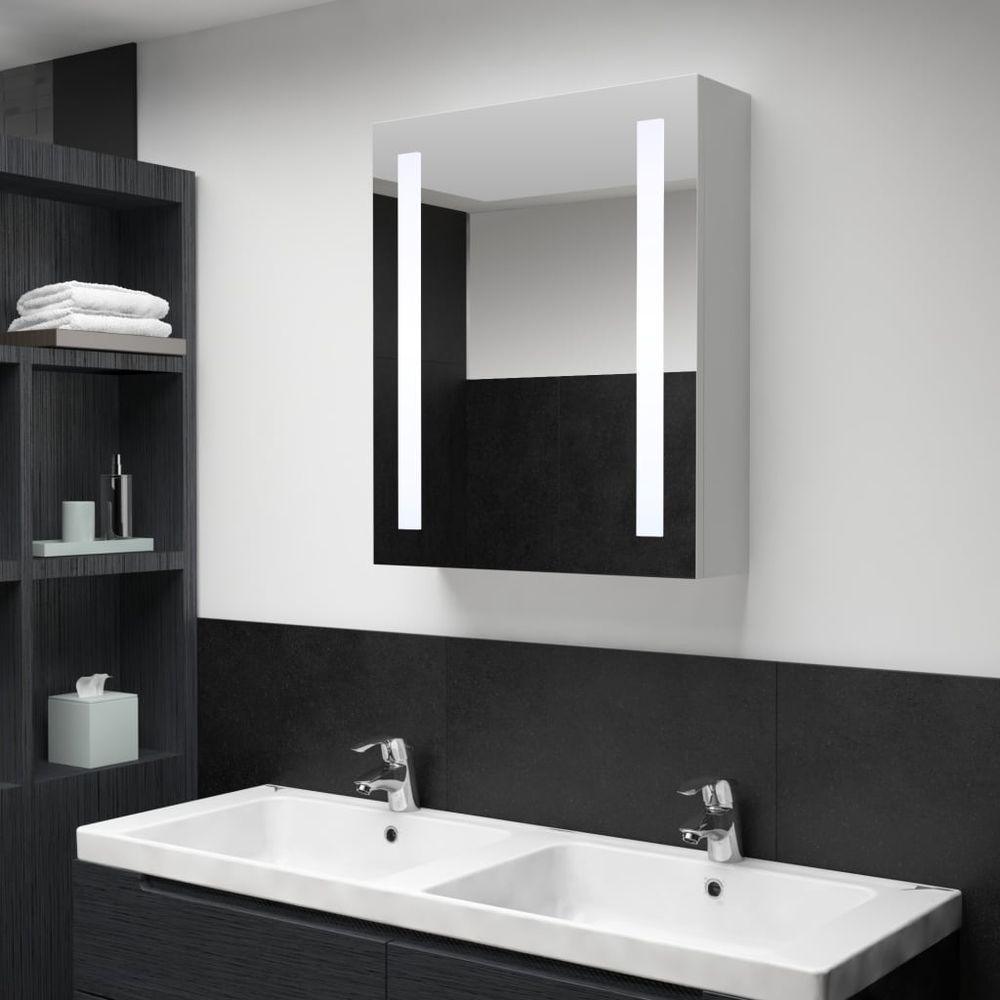 LED Bathroom Mirror Cabinet 50x13x70 cm to 89 x 14 x 62 cm vidaXL