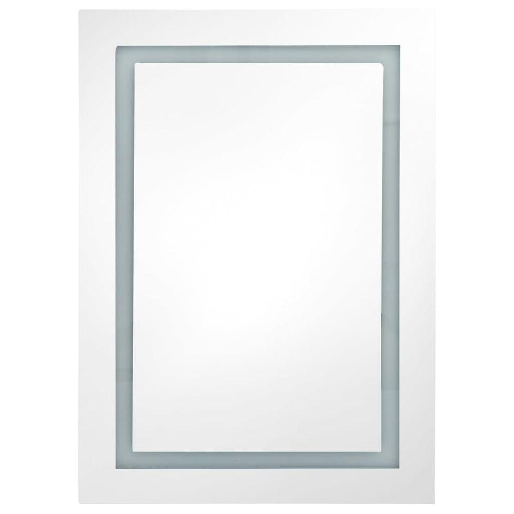 LED Bathroom Mirror Cabinet Concrete Grey 50x13x70 cm vidaXL