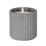Shades 4 Seasons Led Candle in a textured grey holder for ambient home lighting