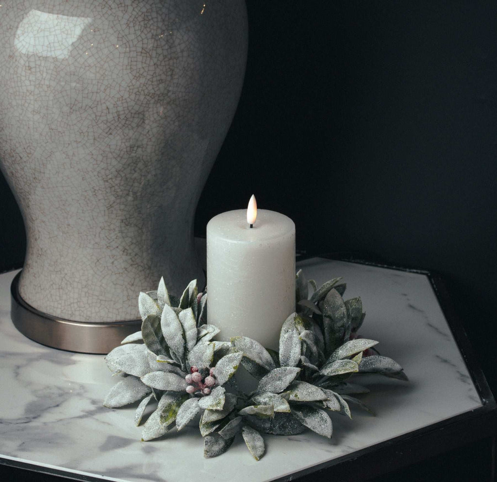 Luxe Collection Natural Glow 3x6 LED White Candle Shades 4 Seasons