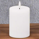 Luxe Collection Natural Glow 3x4 LED White Candle WHITE PLASTIC Shades 4 Seasons