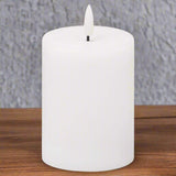Luxe Collection Natural Glow 3x4 LED White Candle WHITE PLASTIC Shades 4 Seasons