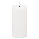 Luxe Collection Natural Glow 3x6 LED White Candle WHITE PLASTIC Shades 4 Seasons