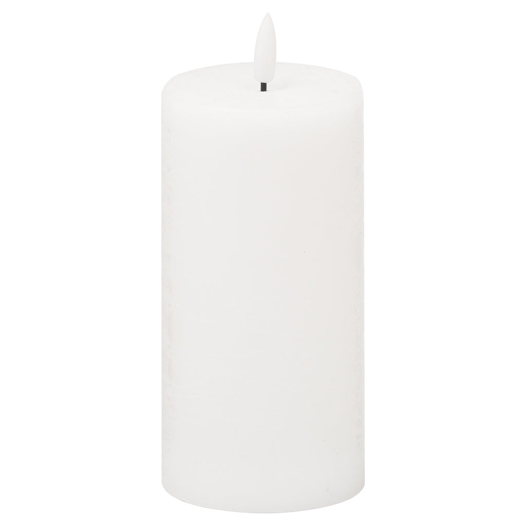 Luxe Collection Natural Glow 3x6 LED White Candle WHITE PLASTIC Shades 4 Seasons
