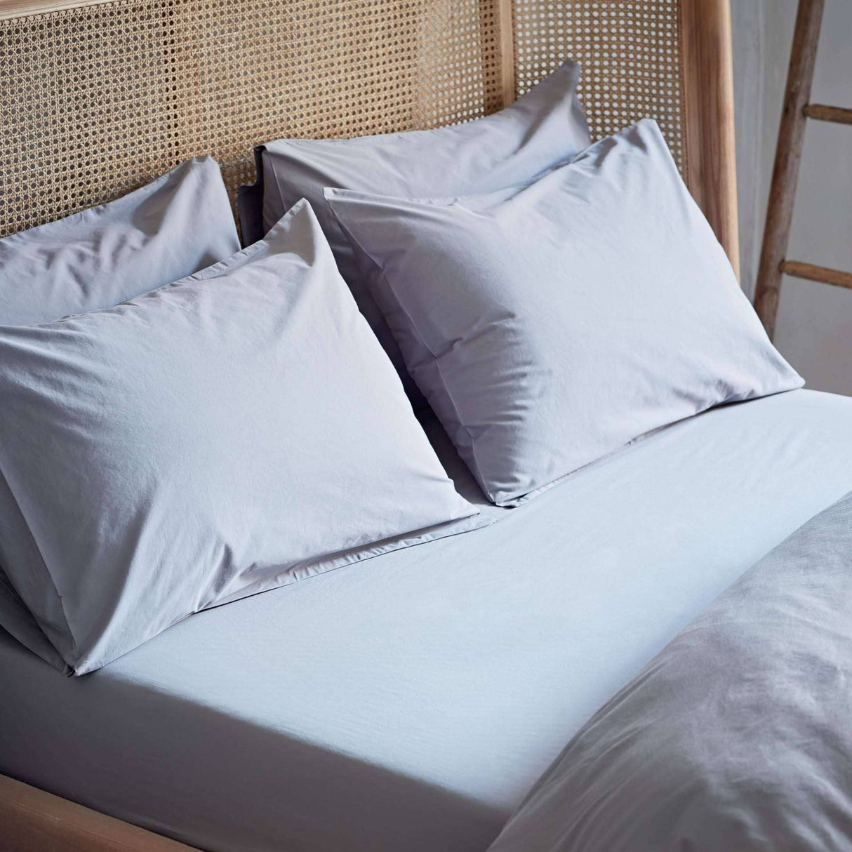 Cotton Collective Soft White Pillowcases Light Grey Cotton Collective