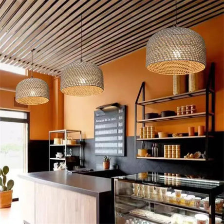 Stylish Nisu Home Light Pendant in a Chic Cafe Setting with Contemporary Decor